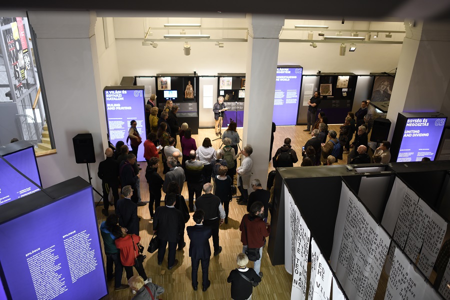 Exhibition full of people