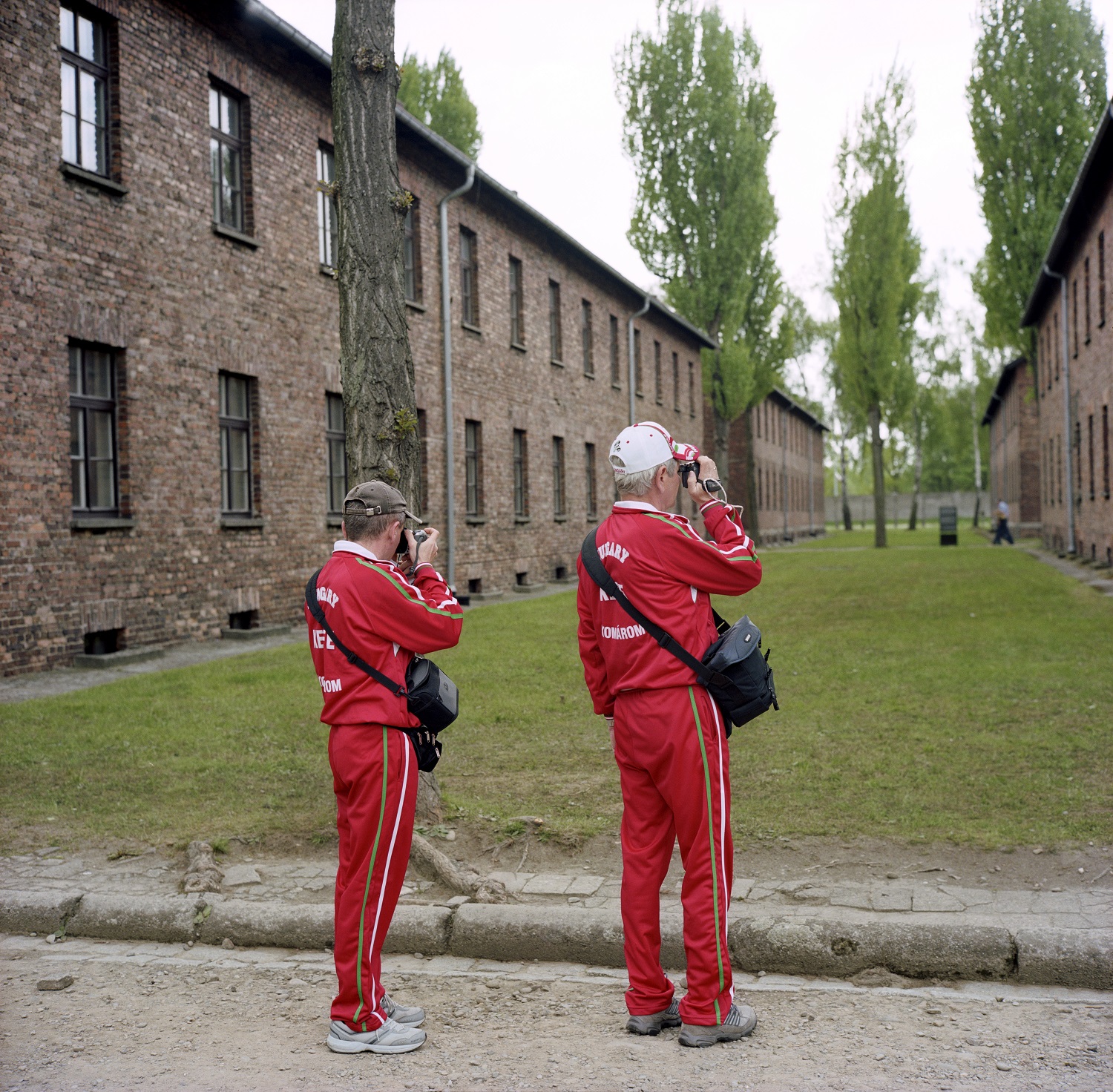 Two Hungarian sportsmen from Komárom visit Auschwitz