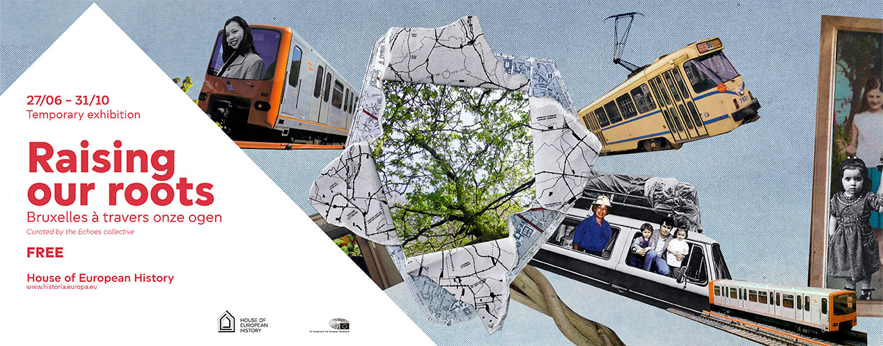 Collage image of Brussels transport