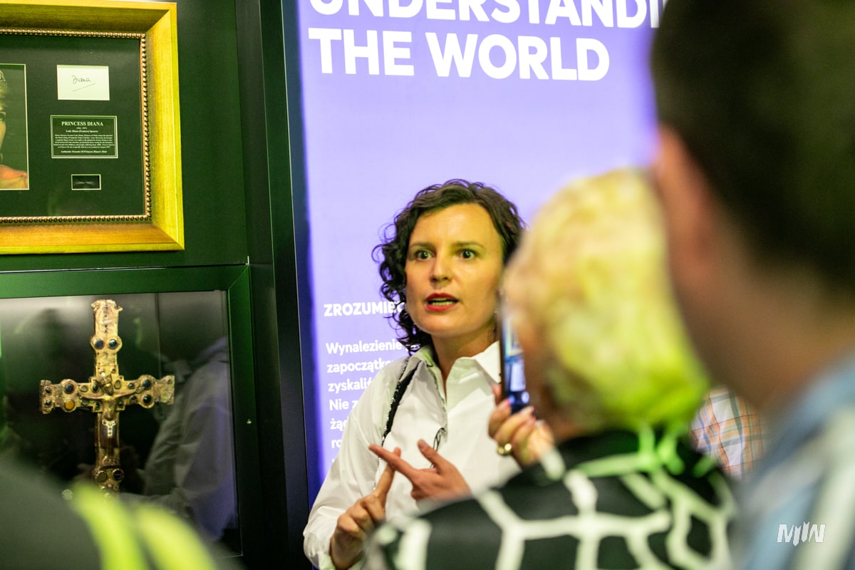 Guided tour in museum exhibition