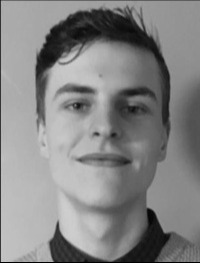 Headshot black & white of Emiel Guerts