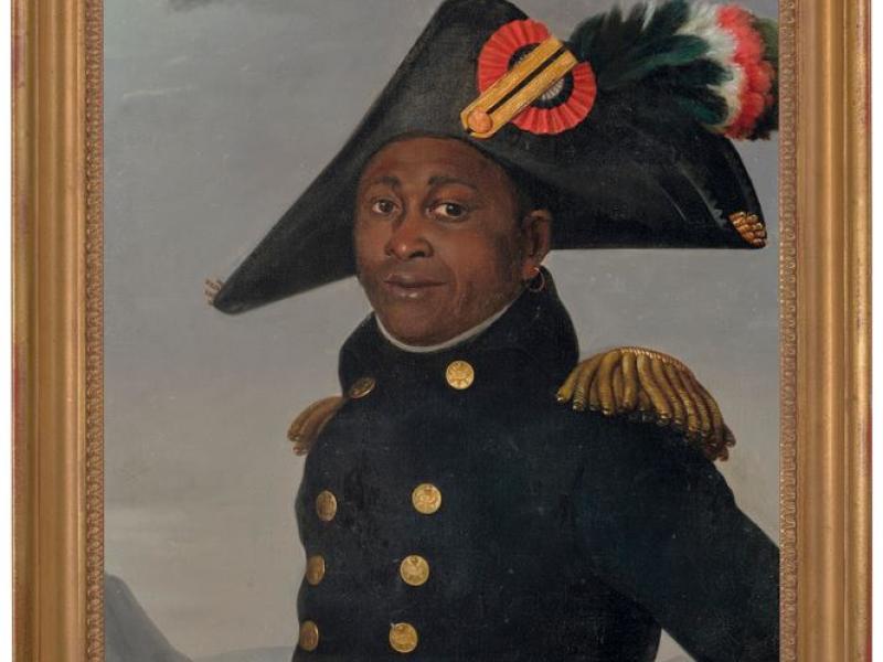 Image of Haitian leader in miliatry uniform