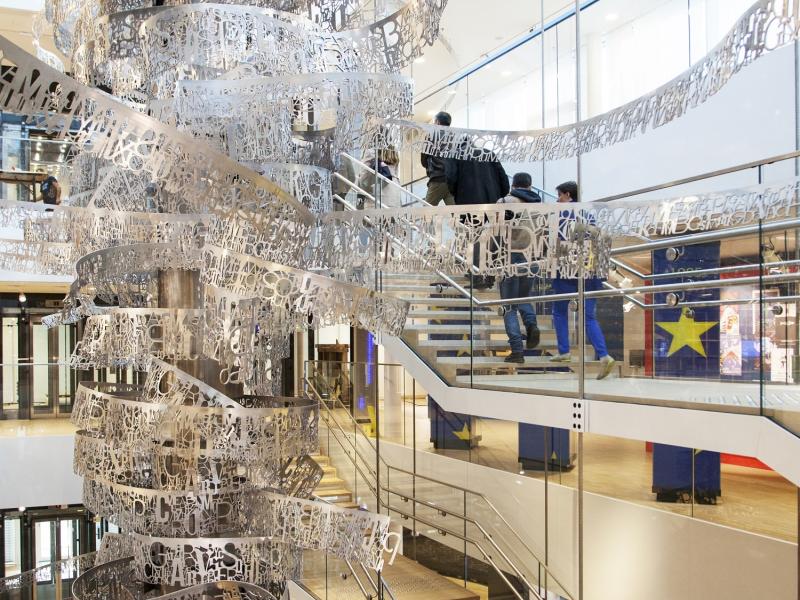 Vortex of history sculpture