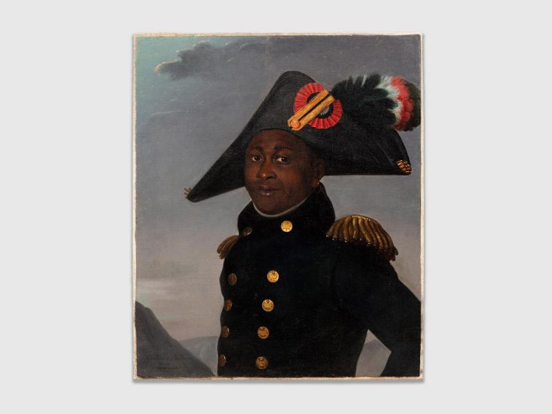 Oil painting of black admiral