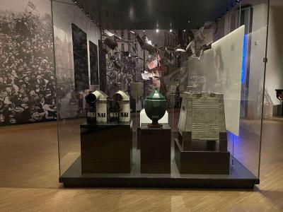 Ballot boxes in museum