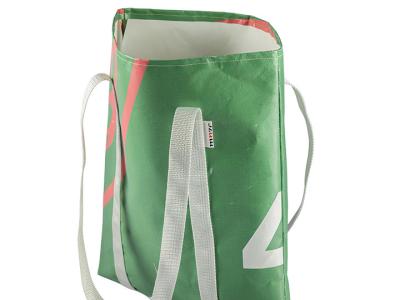 Bag made from a museum banner