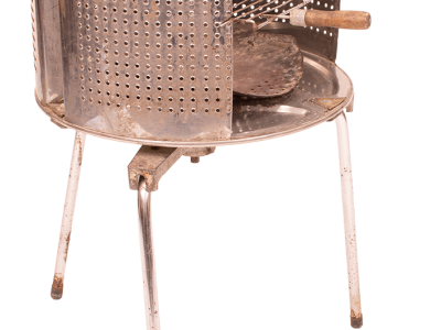 Grill made from a washing machine drum