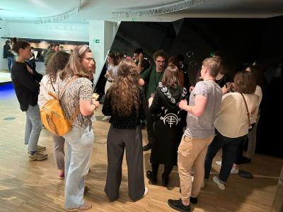 PHACS students in exhibition space