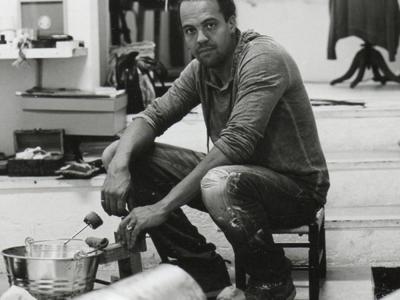 Man working in studio