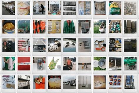 Mosaic of objects and people from Throwaway project
