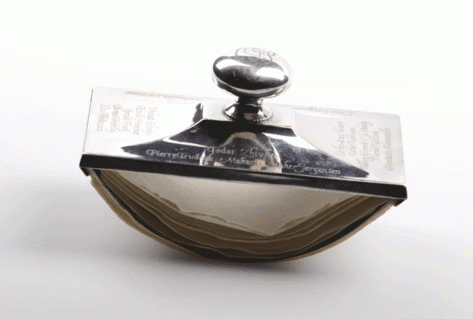 Silver ink blotter