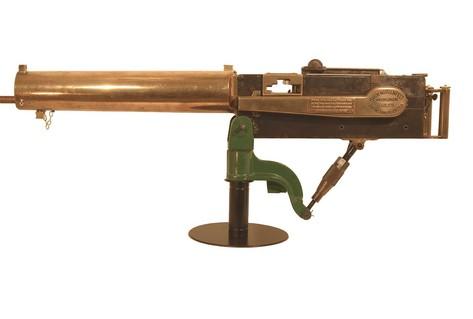 Metal Rapid fire Maxim machine gun 19 century