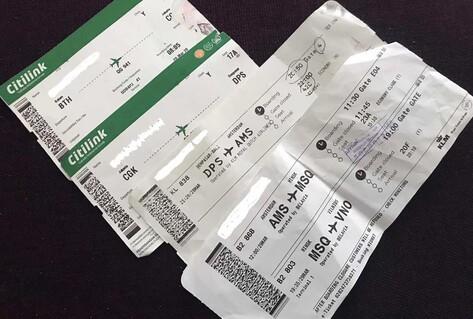 A ticket from Bali