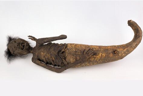 Figure of a ningyo, the “human fish”