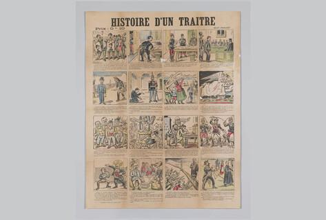 Poster explaining the Dreyfus Affair at the ‘History of a traitor’