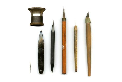 Tools used by the resistance in the Personal Identification Card Centre in Amsterdam to forge personal documents