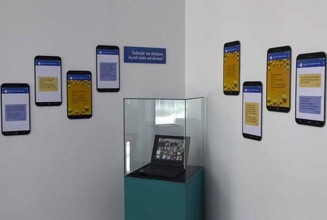 A glimpse from the exhibition CORONA HUMOUR: Jokes in time of pandemic COVID-19