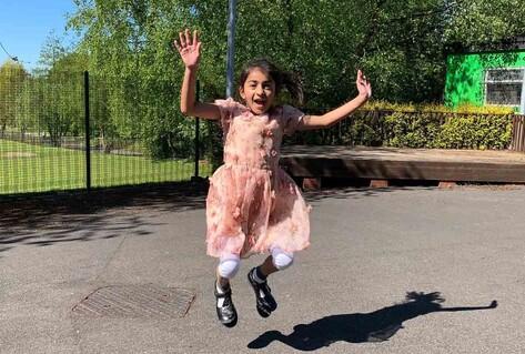 Jump and pose!