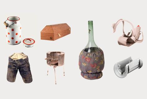 Behind the objects