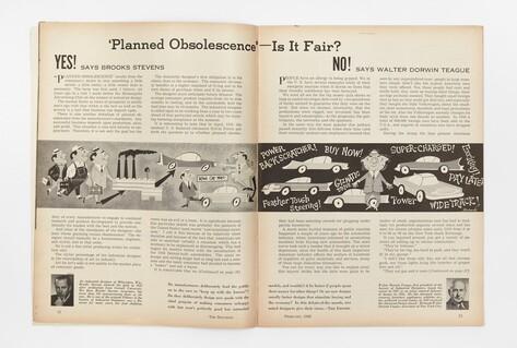 Black and white paper article