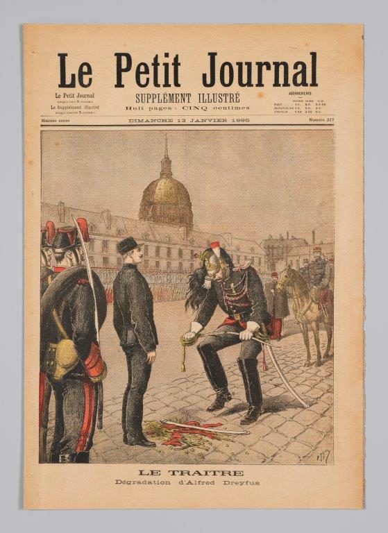 Newspaper article on Dreyfus affair