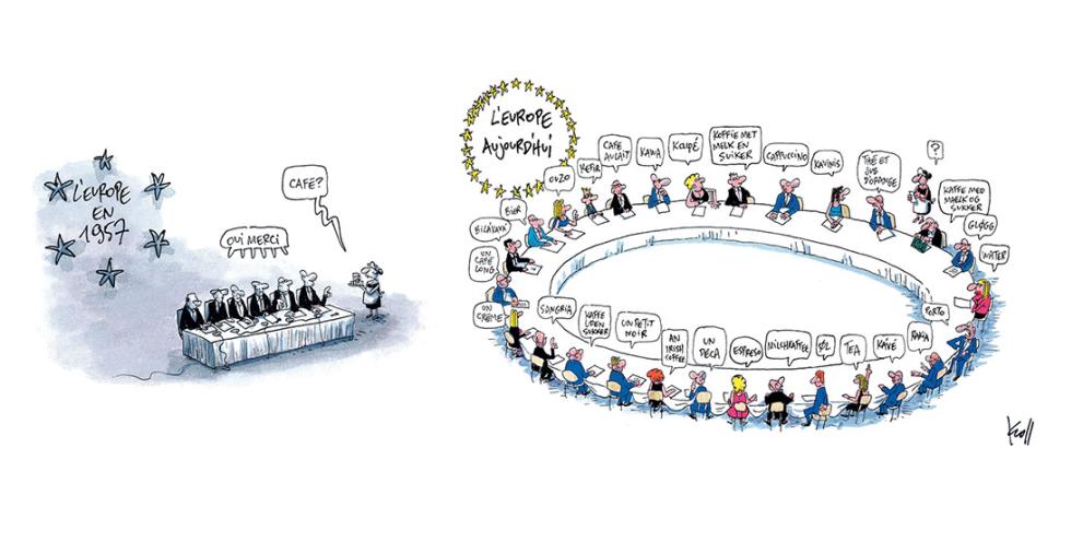 Europe: 1957 versus 2007 Brussels