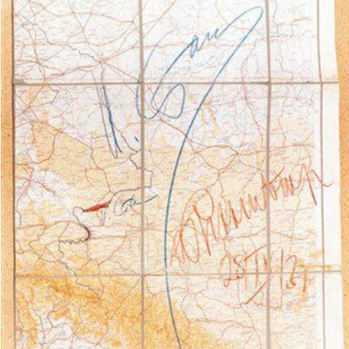 Map showing the new German-Soviet border, 28 Sept 1939
