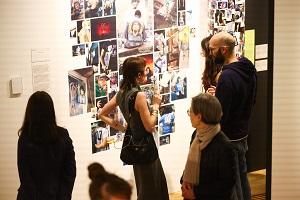 People at photography reception