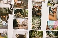 Photos on white wall