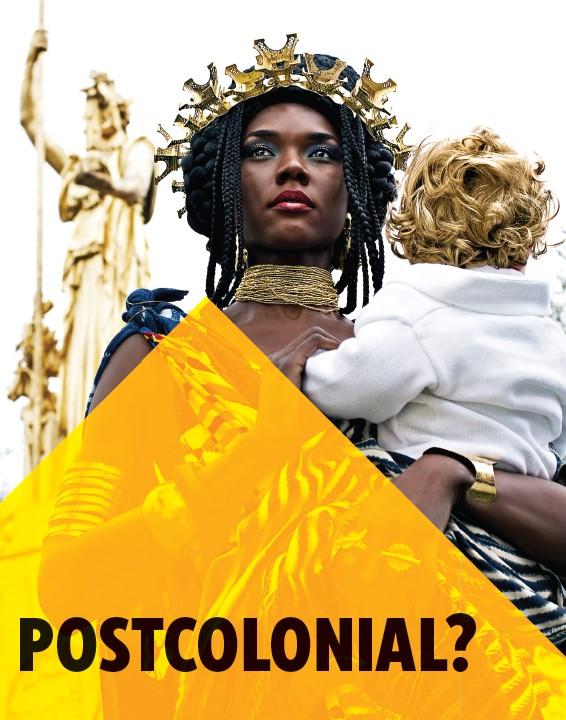 Woman with crown holding baby